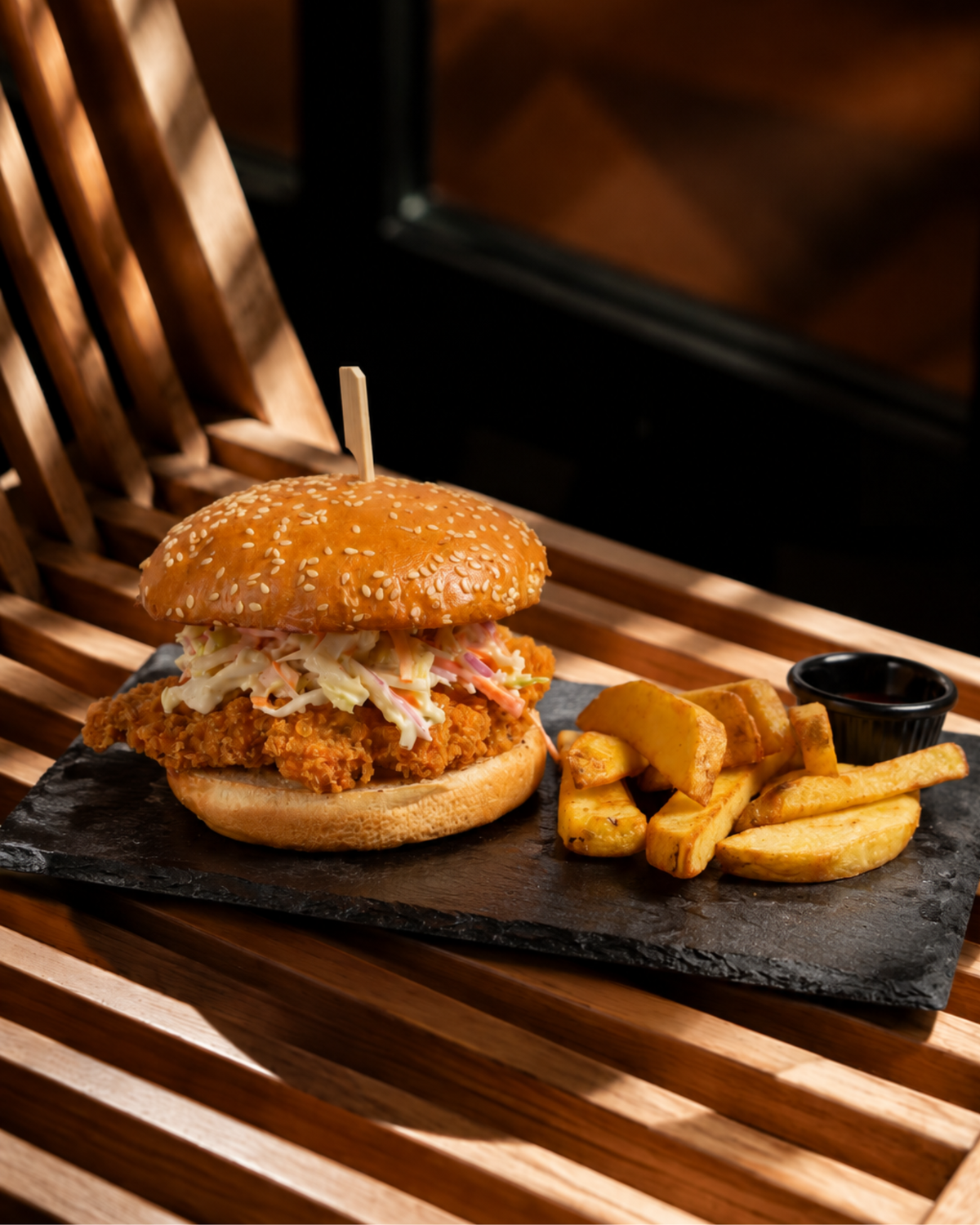 Hamburguesa de pollo mumu