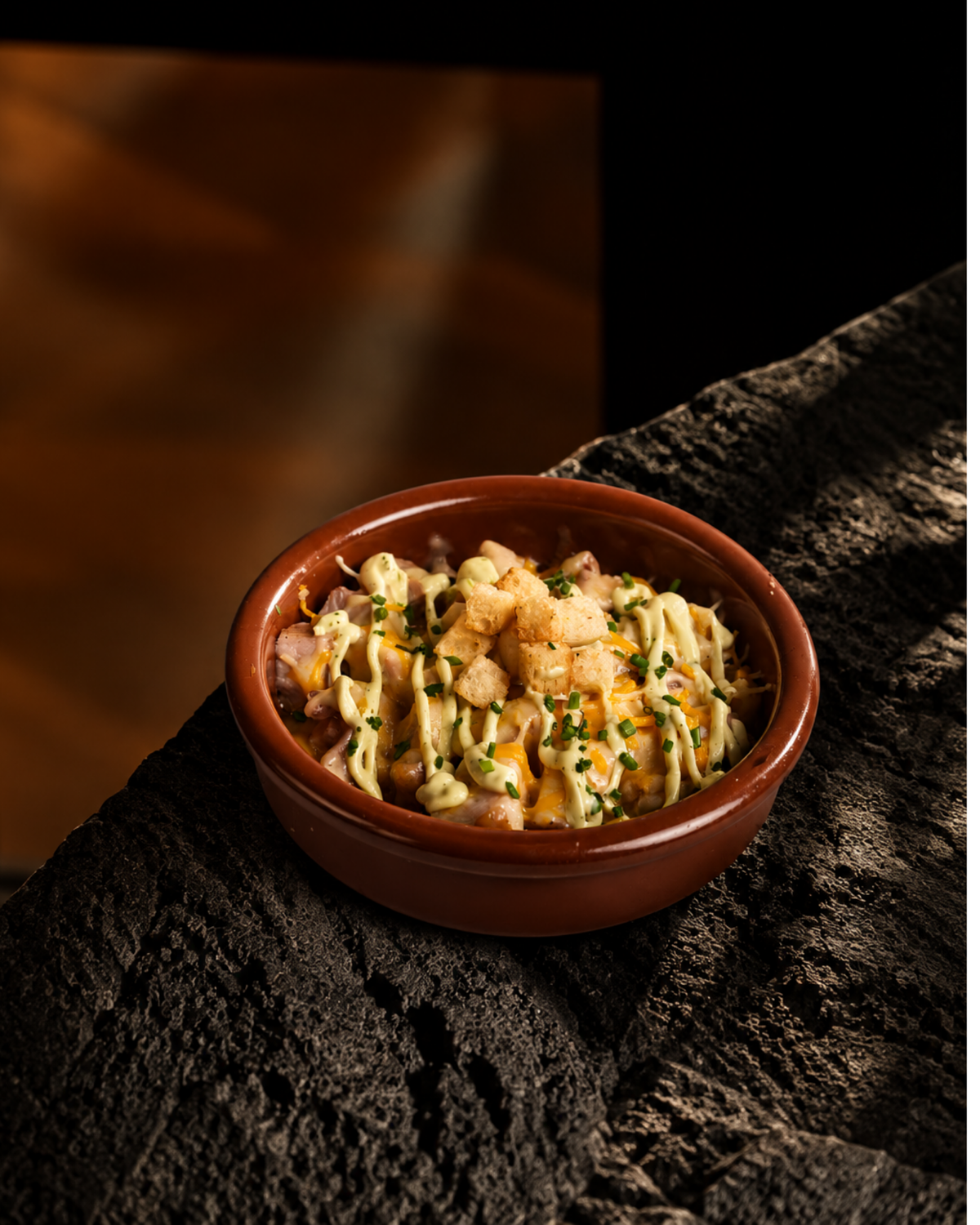 Cazuela de secreto gratinada