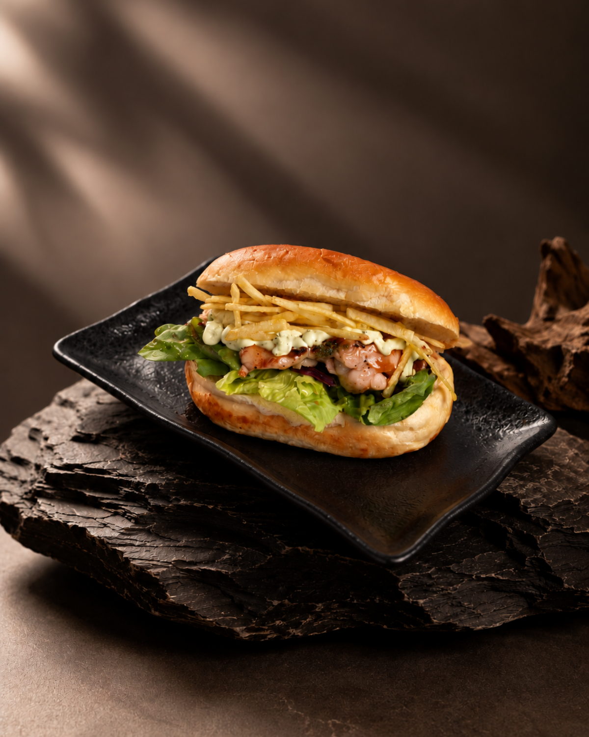 Brioche de muslo de pollo