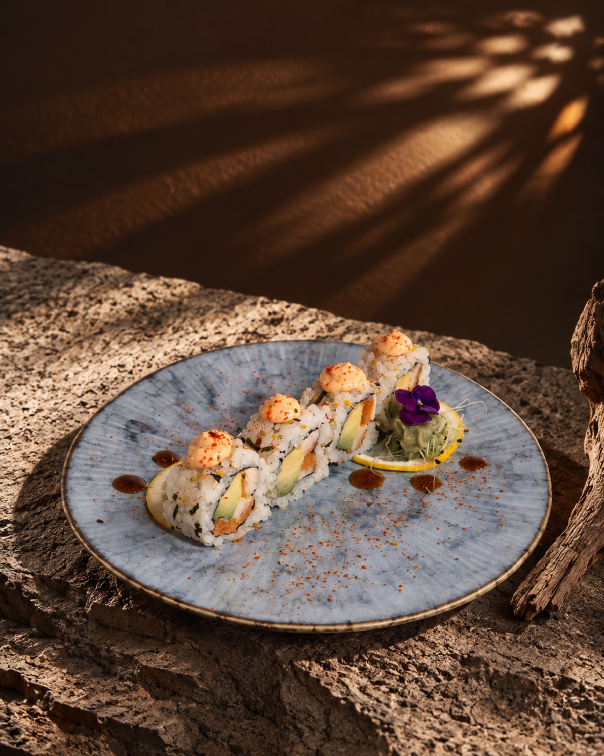 Uramaki de pollo crispy con mayo spicy